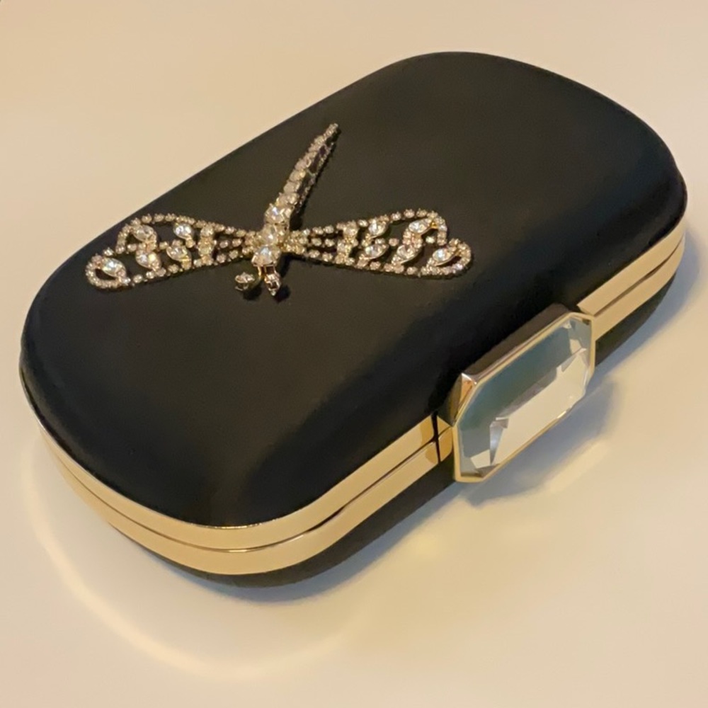 Franchi Evening Silk Clutch Designed In Italy - Picture 3 of 11